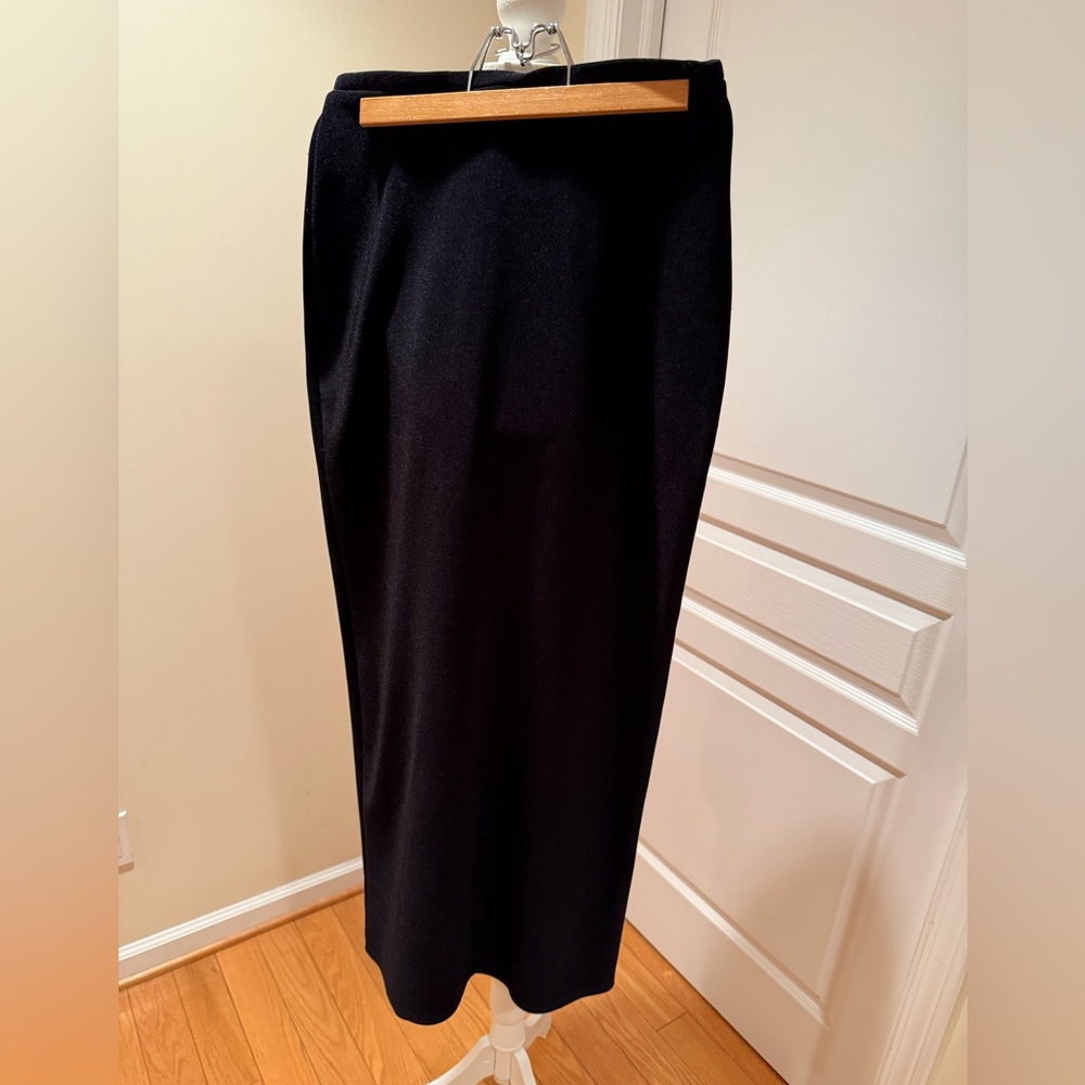 Necessary Objects Classic Black Pencil Skirt with adjustable zipper onthe bottom